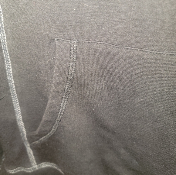 Womens plus sz 22/24 Avenue Black sweatshirt with pouch pockets - Picture 4 of 5